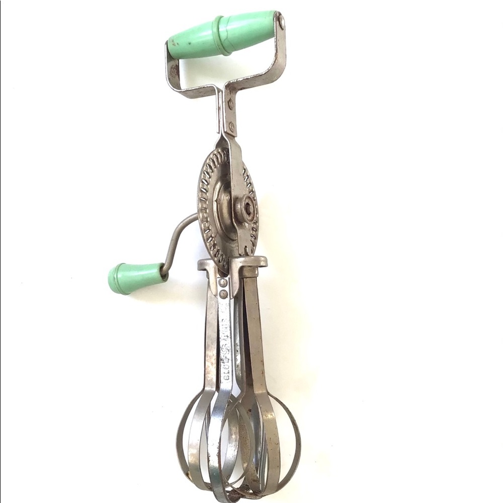 Vintage hand mixer blender utensil decor